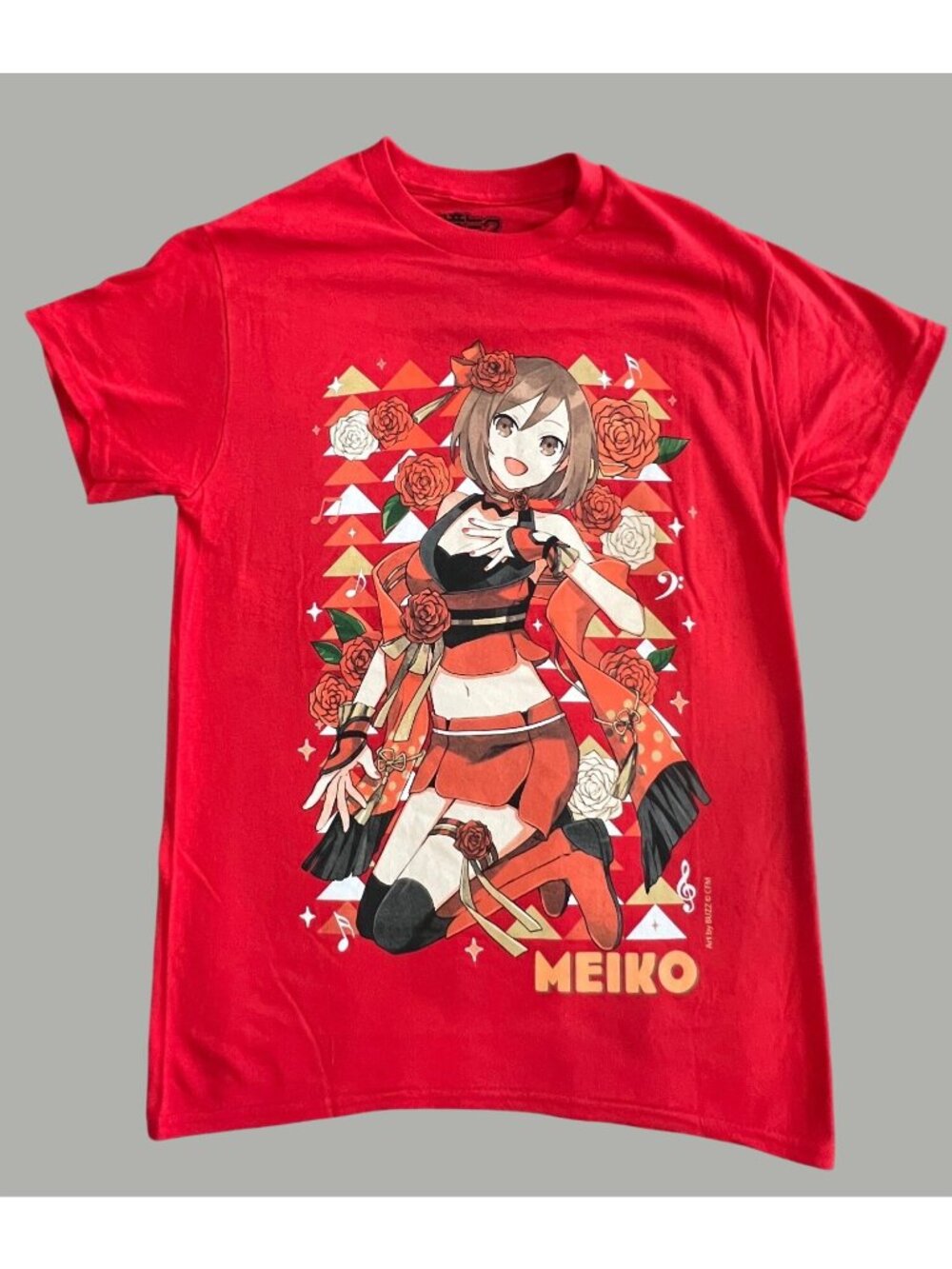 Hatsune Miku Meiko Red Graphic T-Shirt Small Anime Vocaloid 100% Cotton